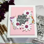 Waffle Flower Birthday Wishes Clear Stamp and Die Set wfc1721 birthday girl
