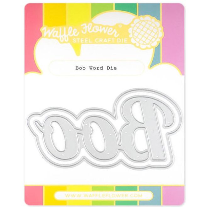 Waffle Flower Boo Word Dies 421834