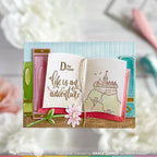 Waffle Flower Bookshelf Panel Dies 421918 castle