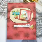 Waffle Flower Brick Wall Texture Die 422522 cute cacti card