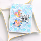 Waffle Flower Bubbly Sentiments Clear Stamps 422465 clown fish