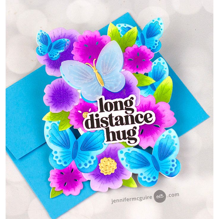 Waffle Flower Butterfly Blossom Dies 421956 blue | color-code:ALT02