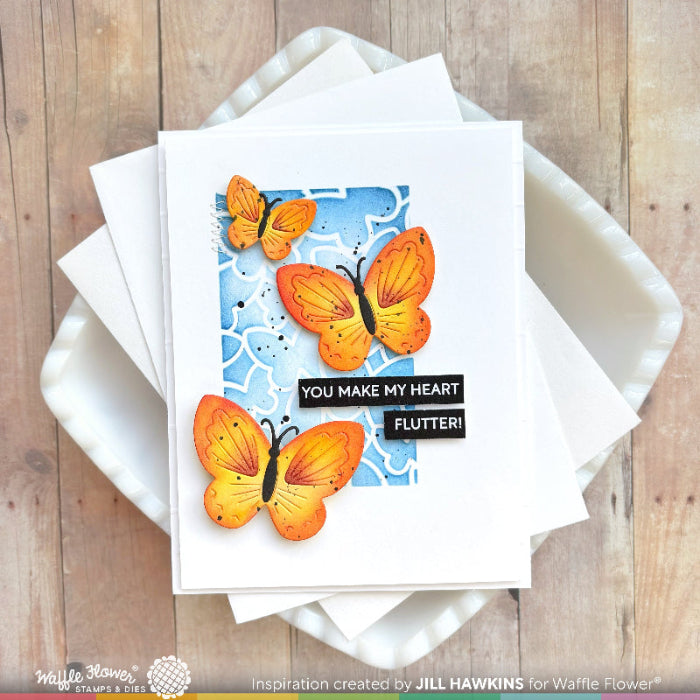 Waffle Flower Butterfly Blossom Dies 421956 flutter