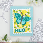 Waffle Flower Butterfly Focal Dies 421940 hello