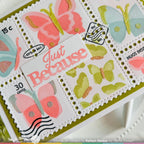 Waffle Flower Butterfly Focal Stencil 421941 just because