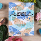 Waffle Flower Butterfly Trio Clear Stamp Die and Stencil Set loved