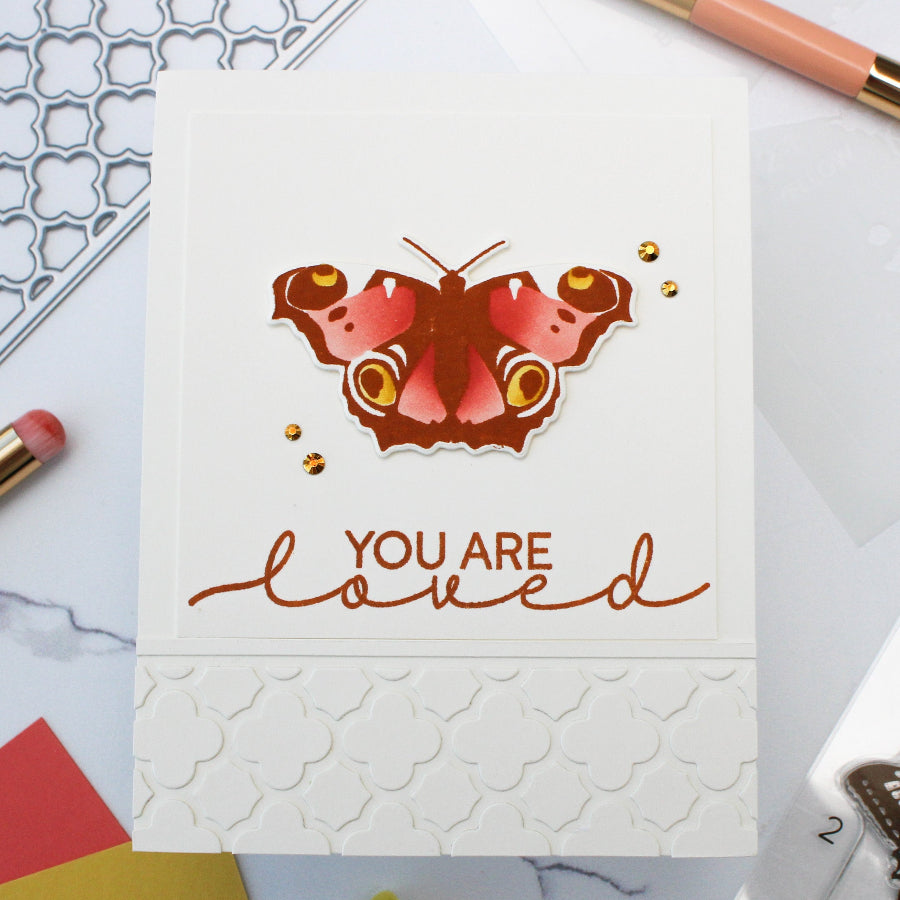 Waffle Flower Butterfly Trio Clear Stamps 421927 love
