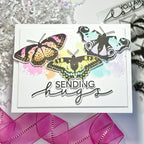 Waffle Flower Butterfly Trio Matching Dies 421928 hugs