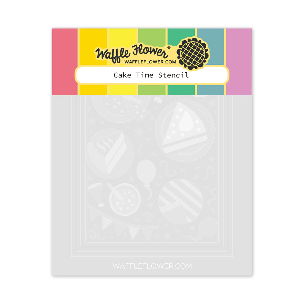 Waffle Flower Cake Time Stencils 422235