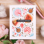 Waffle Flower Cake Time Texture Die 422230 birthday