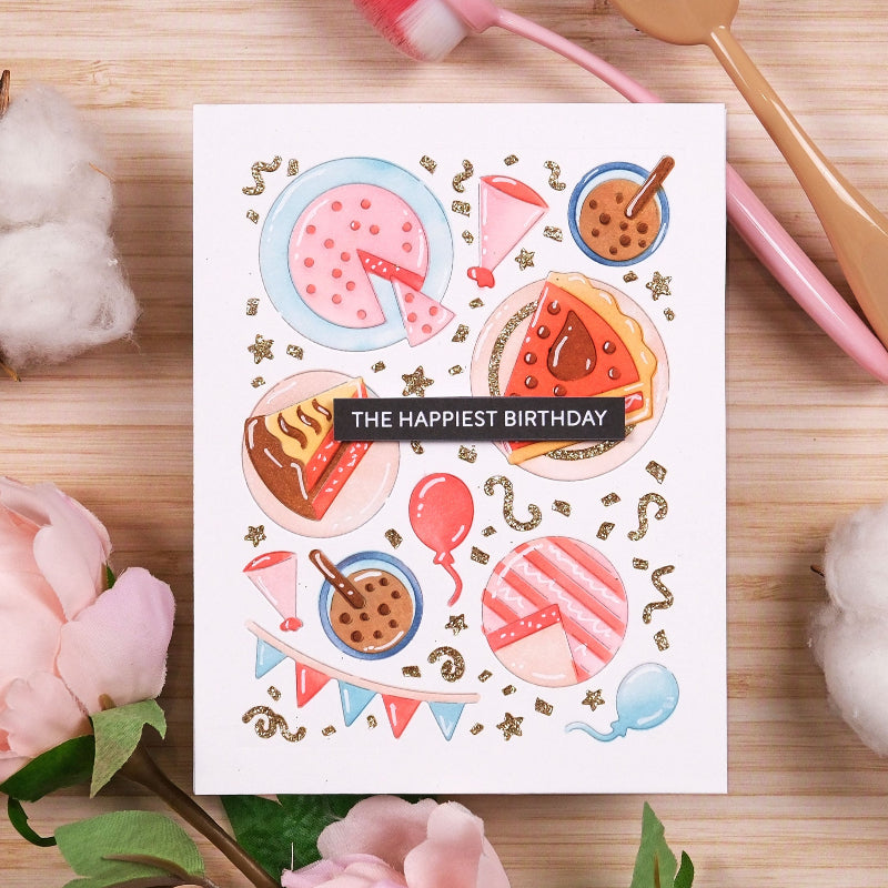 Waffle Flower Cake Time Texture Die 422230 birthday