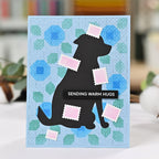 Waffle Flower Cat and Dog Silhouette Die Set warm hugs