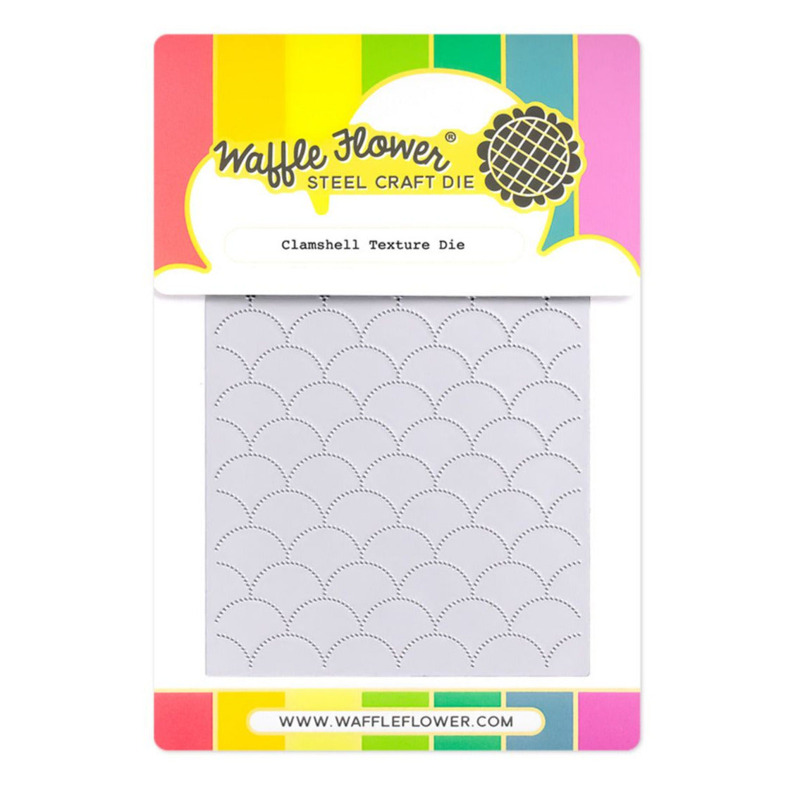 Waffle Flower Clamshell Texture Die 422049