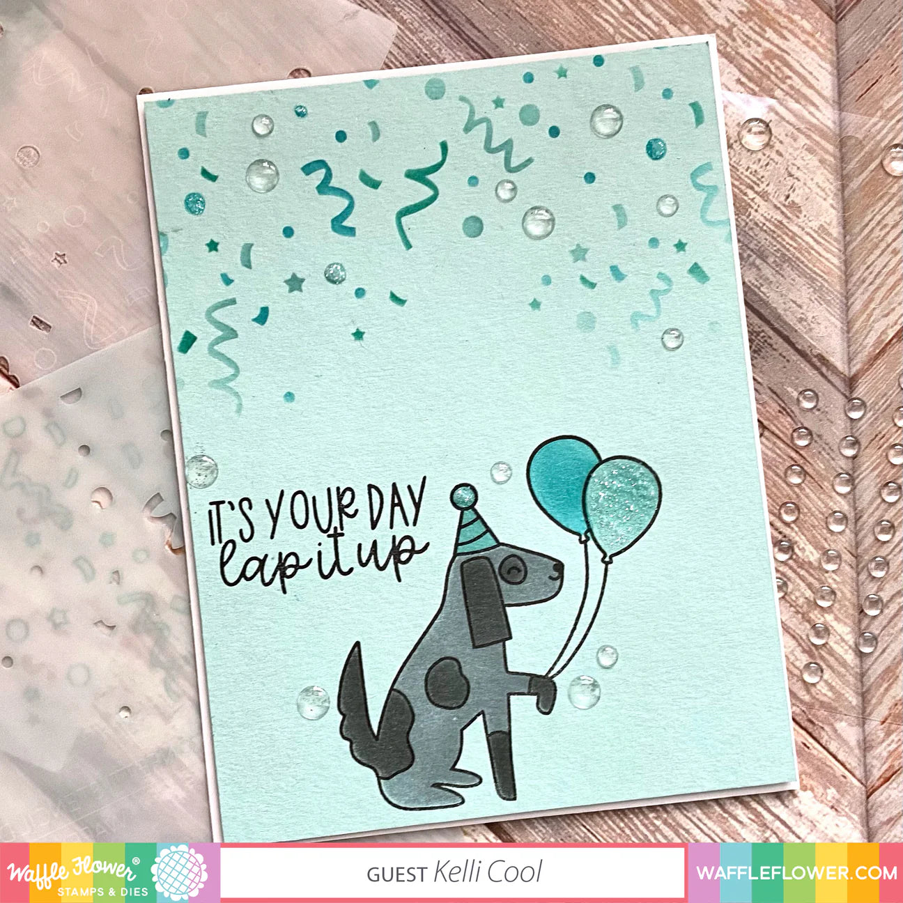 Waffle Flower Clean And Clear Enamel Dots wfe002 balloons