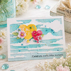 Waffle Flower Cloud Background Die 422567 celebrate card