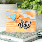 Waffle Flower Cloud Background Die 422567 it's your day card