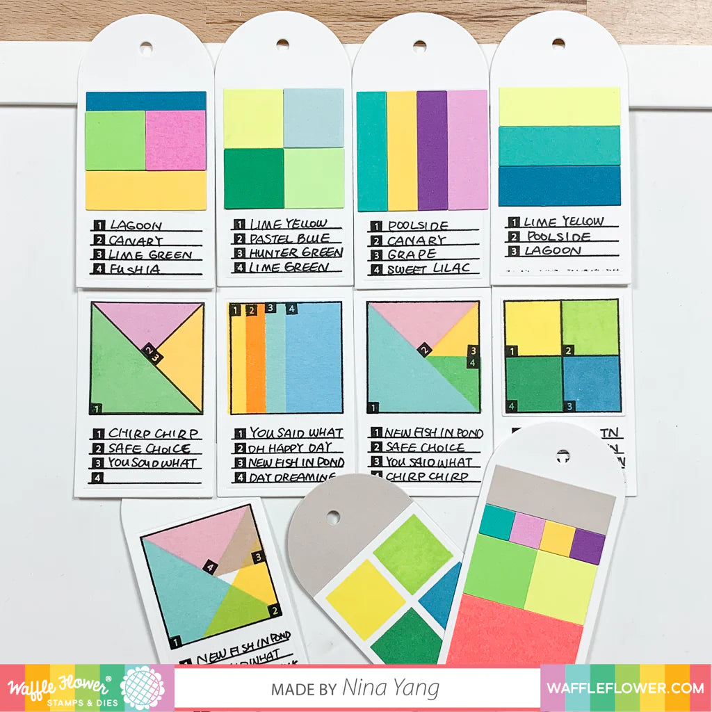 Waffle Flower Color Combos For Ink Pads Clear Stamps 271265 product image