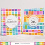 Waffle Flower Color Swatches Clear Stamps 271190 sending love