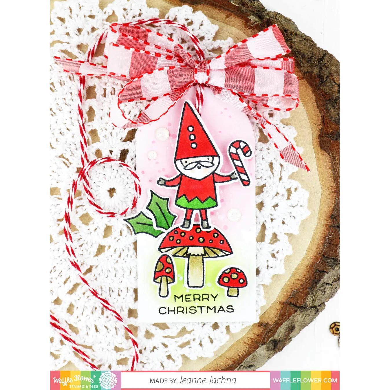 Waffle Flower Combo Swatch Tag Dies 310325 merry christmas