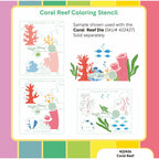 Waffle Flower Coral Reef Coloring Stencils 422426 inspiration