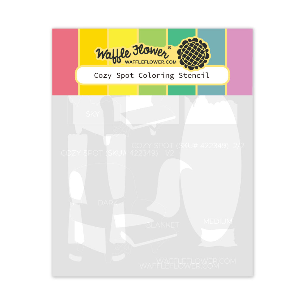 Waffle Flower Cozy Spot Coloring Stencils 422349