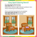 Waffle Flower Cozy Spot Coloring Stencils 422349 layering guide