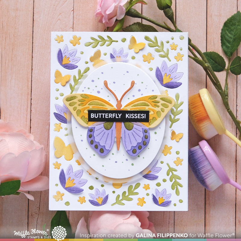Waffle Flower Crocus Flutter Die 421934 butterfly