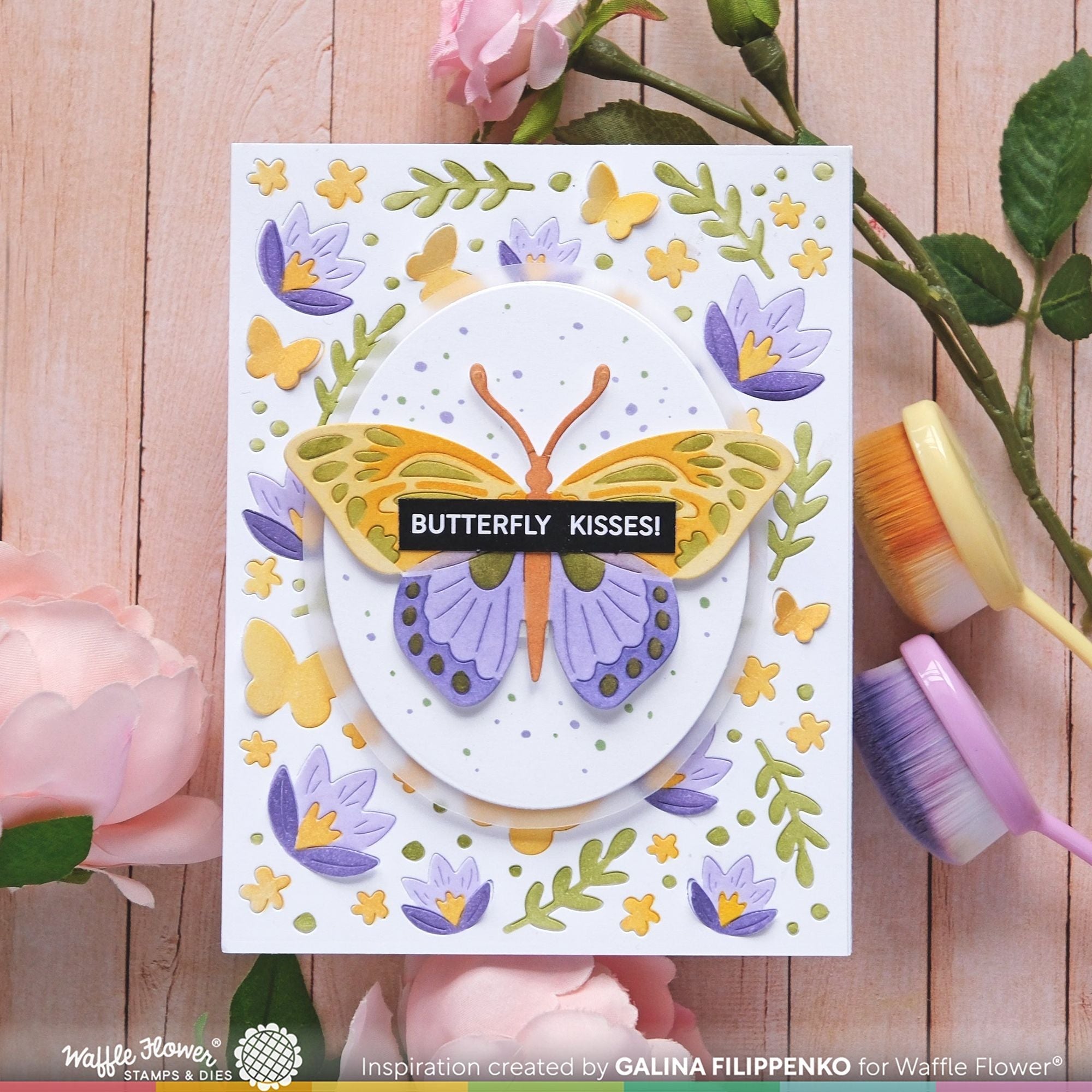 Waffle Flower Crocus Flutter Stencils 421935 butterfly