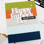 Waffle Flower Cross-hatch Texture Die 422047 happy father's day