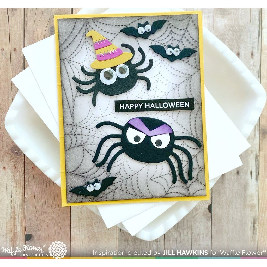 Waffle Flower Cute Spiders Dies 421840 halloween