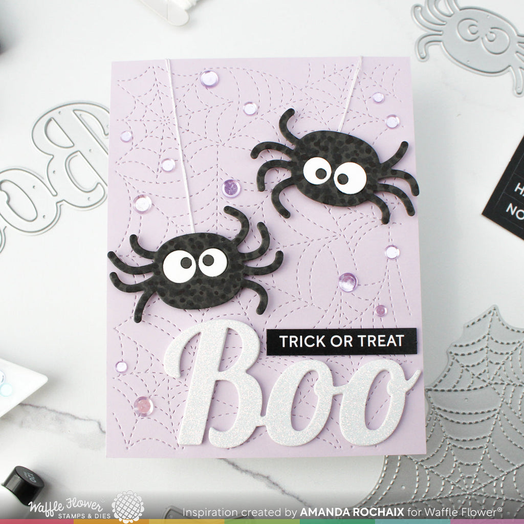 Waffle Flower Cute Spiders Dies 421840 trick or treat