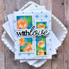 Waffle Flower Dashed Lattice Dots Stencils 422326 peony