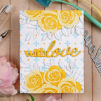 Waffle Flower Dashed Lattice Dots Stencils 422326 roses