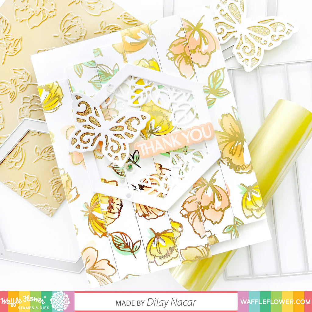Waffle Flower ELEGANT SENTIMENTS Dies 420952 thank you