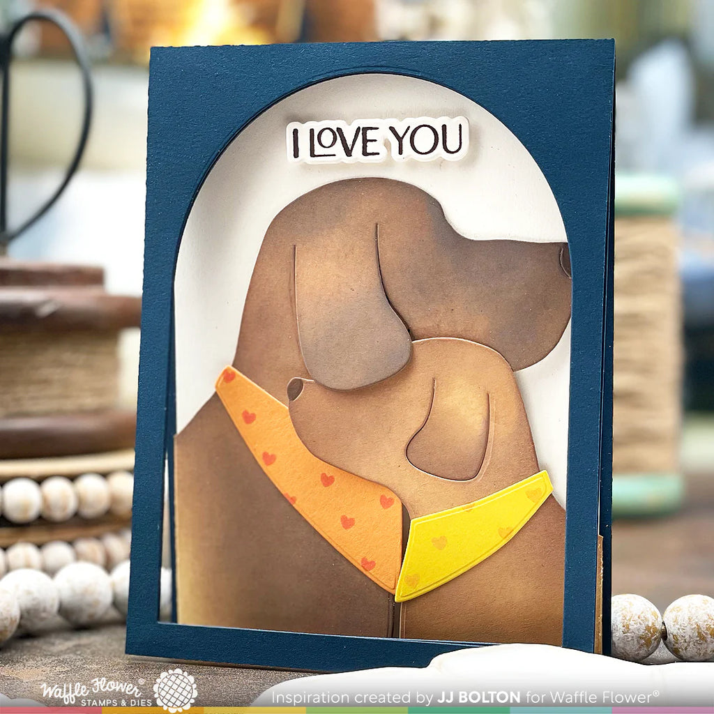Waffle Flower Elegant Love Matching Die 421602 love you