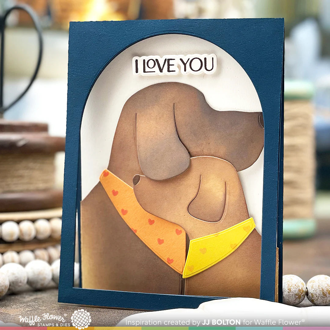 Waffle Flower Elegant Love Matching Die 421602 love you