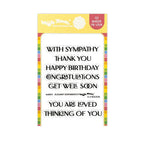 Waffle Flower Elegant Sentiments Clear Stamps and Die Set wfc951 product image 1