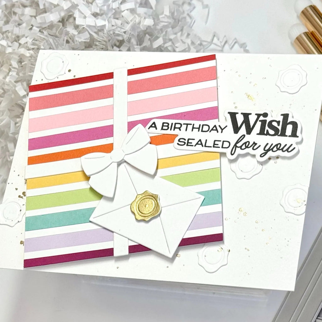 Waffle Flower Envelopes Dies 421998 birthday wish