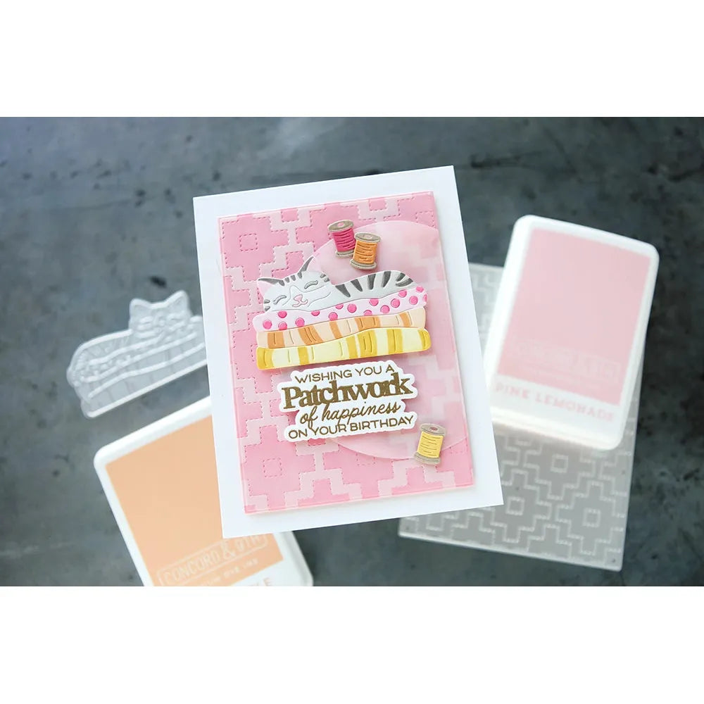 Waffle Flower Fabric Lover Die n stencil 422034 sleepy | color-code:ALT01
