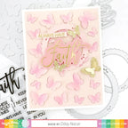 Waffle Flower Faith Script Dies 421357 butterflies