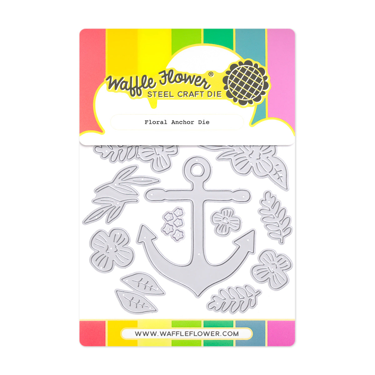 Waffle Flower Floral Anchor Dies 422077