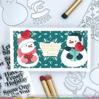 Waffle Flower Frosty Panel Die 421884 snowflakes