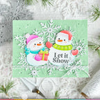 Waffle Flower Frosty Texture Die 421886 snowmen