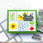 Waffle Flower Full Bloom Sentiments Clear Stamps 421611 thanks