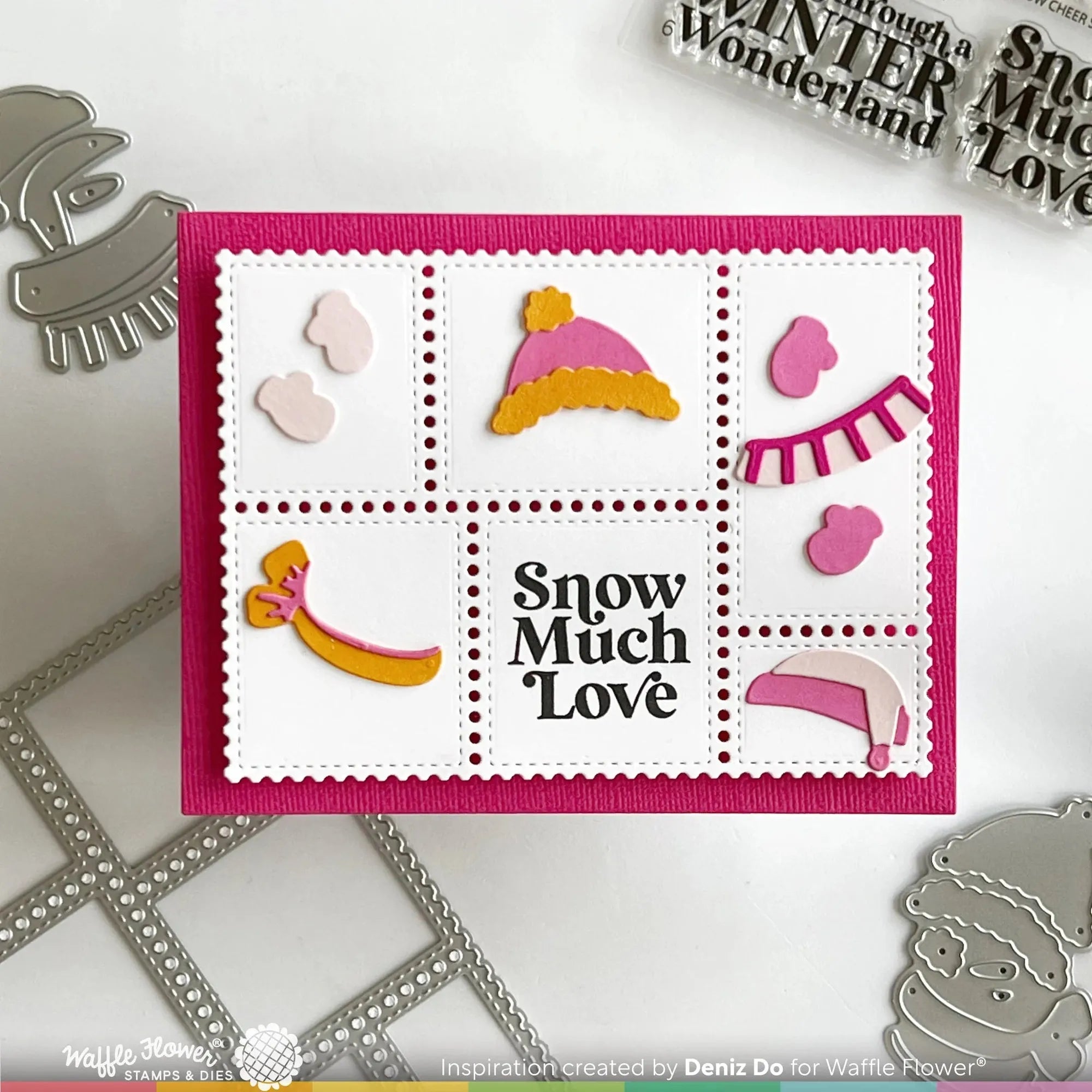 Waffle Flower Gifting Snowmen Dies 421627 cold weather