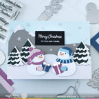Waffle Flower Gifting Snowmen Dies 421627 merry christmas