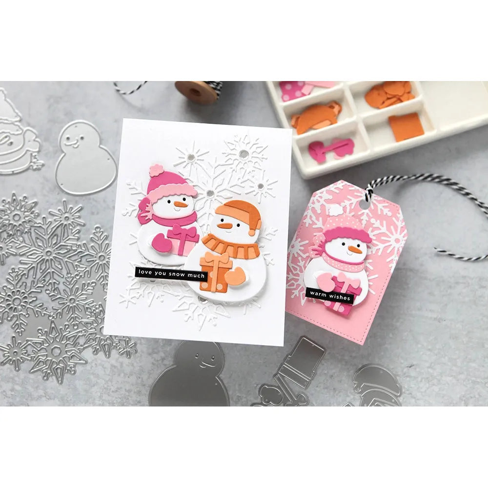 Waffle Flower Gifting Snowmen Dies 421627 presents | color-code:ALT01
