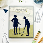 Waffle Flower Golf Puns Matching Dies 422544 you're the best card
