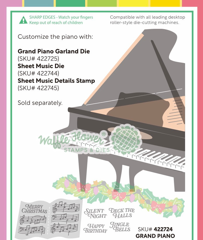 Waffle Flower Grand Piano Die 422724 guide
