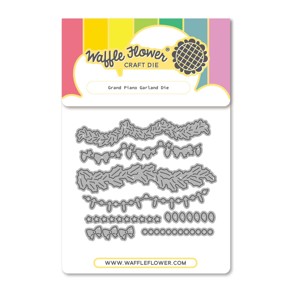 Waffle Flower Grand Piano Garland Dies 422725